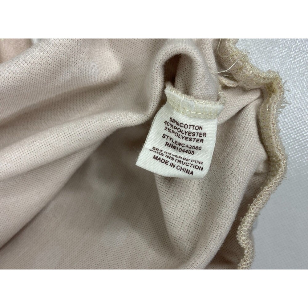 By The River Women Large Polka Dot Sweatshirt Cropped Faded Pink Casual NWT - Picture 7 of 9